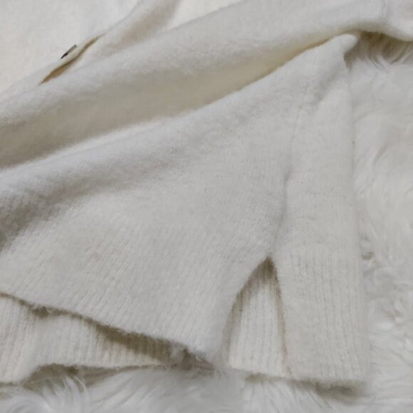 Madewell Womens Cream Button-Up Cardigan Sweater S Merino Wool Alpaca Blend - Picture 5 of 10